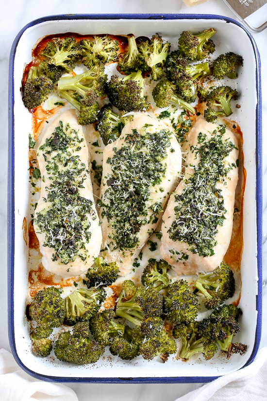 One-Pan-Parmesan-Crusted-Chicken-with-Broccoli